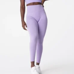 Lilac Curve Seamless Leggings -NVGTN Store DSC03055