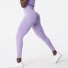 Lilac Curve Seamless Leggings
