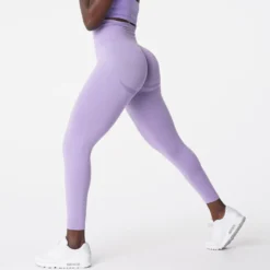 Lilac Curve Seamless Leggings