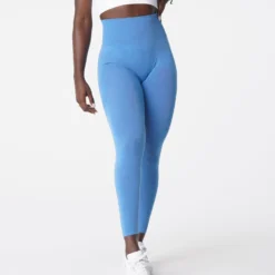 Ocean Blue Curve Seamless Leggings -NVGTN Store DSC03087
