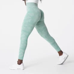 Sage Green Camo Seamless Leggings