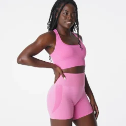 Bubble Gum Pink Ignite Seamless Bra -NVGTN Store DSC03130