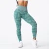 Forest Green Camo Seamless Leggings -NVGTN Store DSC03381