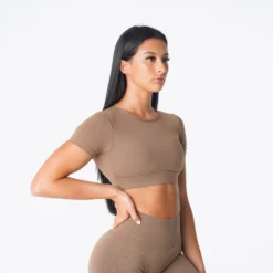 Mocha Open Back Tee -NVGTN Store DSC03533