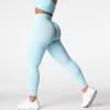 Pastel Blue Lift Seamless Leggings -NVGTN Store DSC03541