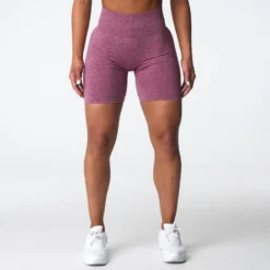 Maroon Scrunch Seamless Shorts -NVGTN Store DSC03564