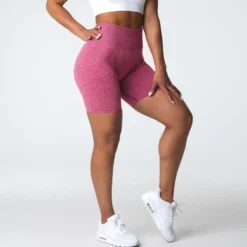 Crimson Scrunch Seamless Shorts 9 Crimson Scrunch Seamless Shorts -NVGTN Store DSC03566 2