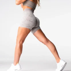 Taupe Digital Seamless Shorts -NVGTN Store DSC03575