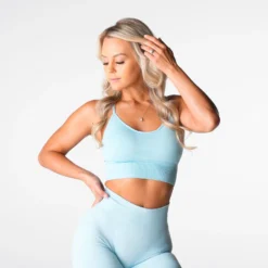 Pastel Blue Flourish Seamless Bra -NVGTN Store DSC03591 7a404da8 6bee 4791 8675 6b53adebb950