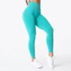 Turquoise NV Seamless Leggings 1 Turquoise NV Seamless Leggings -NVGTN Store DSC03593