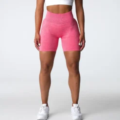 Coral Scrunch Seamless Shorts -NVGTN Store DSC03601