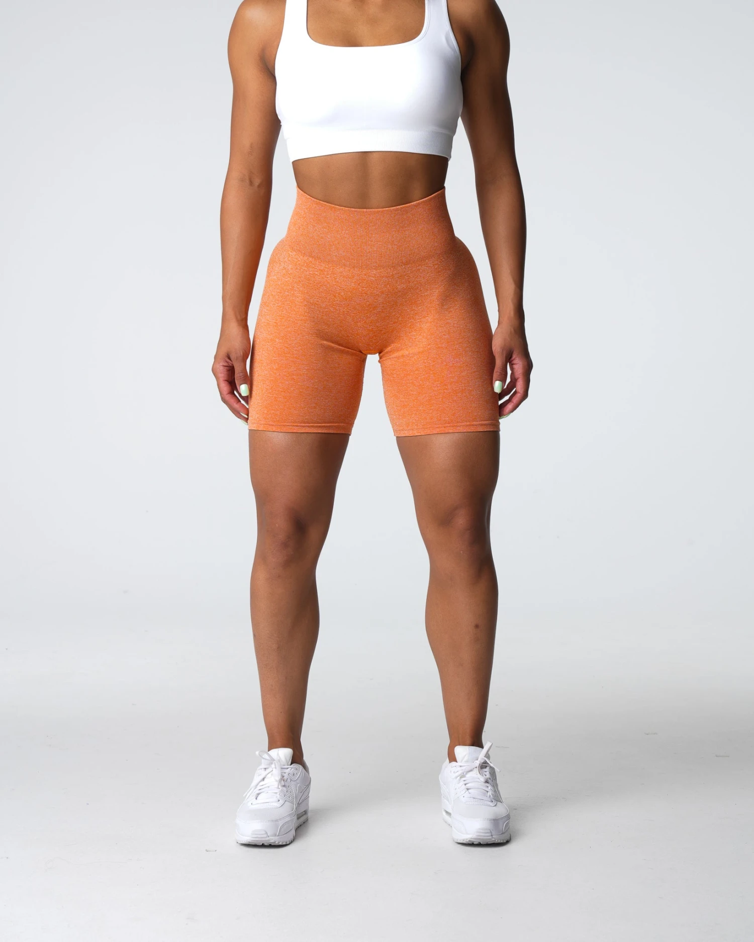 Burnt Orange Scrunch Seamless Shorts 5 Burnt Orange Scrunch Seamless Shorts - Image 3