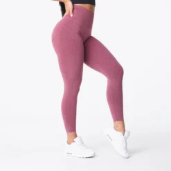 Maroon Curve Seamless Leggings -NVGTN Store DSC03621