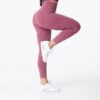 Maroon Curve Seamless Leggings -NVGTN Store DSC03622