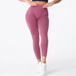 Maroon NV Seamless Leggings -NVGTN Store DSC03624
