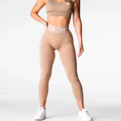Beige Sport Seamless Leggings -NVGTN Store DSC03653 a636ff46 60e6 41bb b91a 3c1a98f500d6