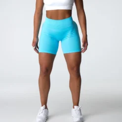 Aqua Contour Seamless Shorts -NVGTN Store DSC03667