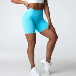 Aqua Contour Seamless Shorts -NVGTN Store DSC03668