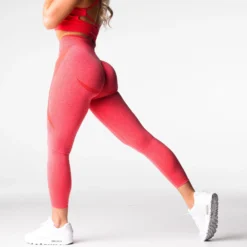 Candy Apple Mid Rise Contour Seamless Leggings