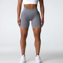 Grey Contour 2.0 Seamless Shorts -NVGTN Store DSC03741