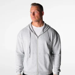 Light Grey Elite Full Zip Hoodie