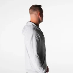 Light Grey Elite Full Zip Hoodie -NVGTN Store DSC03755