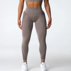 Taupe Contour 2.0 Seamless Leggings -NVGTN Store DSC03799