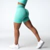 Mint Scrunch Seamless Shorts -NVGTN Store DSC03868