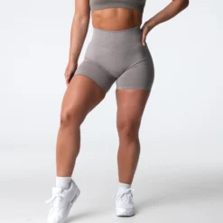 Taupe Pro Seamless Shorts -NVGTN Store DSC04134