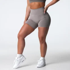 Taupe Pro Seamless Shorts -NVGTN Store DSC04136