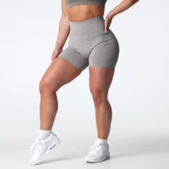 Taupe Scrunch Seamless Shorts 9 Taupe Scrunch Seamless Shorts -NVGTN Store DSC04143