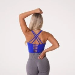 Sapphire Blue Matrix Bra Top