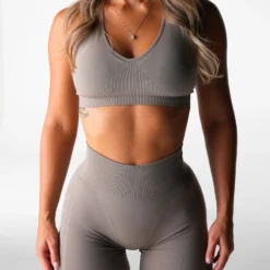 Taupe Core Seamless Bra 8 Taupe Core Seamless Bra -NVGTN Store DSC04207