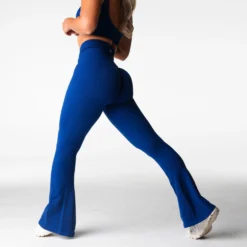 Oxford Harmony Ribbed Seamless Flare Leggings -NVGTN Store DSC04236