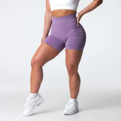Violet Scrunch Seamless Shorts -NVGTN Store DSC04238