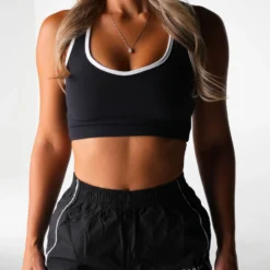 Black Classic Stride Bra -NVGTN Store DSC04269