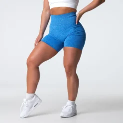 Ocean Blue Scrunch Seamless Shorts -NVGTN Store DSC04282