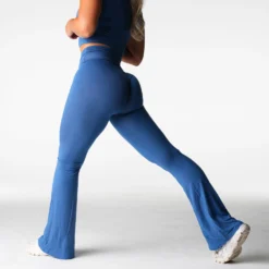 Blue Haze Daydream Foldover Flare Pants