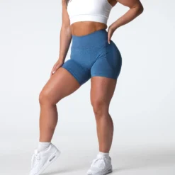 Slate Blue Contour Seamless Shorts -NVGTN Store DSC04333 adb6ad19 4421 4bc8 8b3e 1b544954e19e