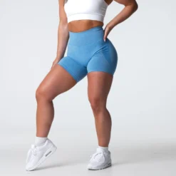 Sky Blue Contour Seamless Shorts -NVGTN Store DSC04357