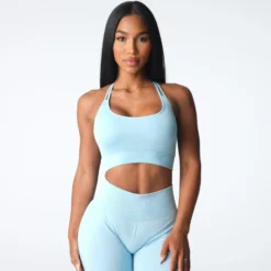 Pastel Blue Virtue Seamless Bra -NVGTN Store DSC04406