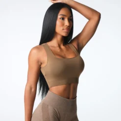 Mocha Empower Seamless Bra -NVGTN Store DSC04477