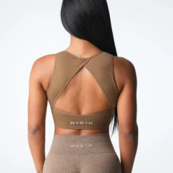 Mocha Empower Seamless Bra -NVGTN Store DSC04479