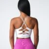 White Thrive Seamless Bra 2 White Thrive Seamless Bra -NVGTN Store DSC04528