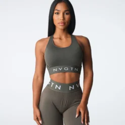 Olive Legacy Sport Seamless Bra -NVGTN Store DSC04539