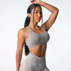 Taupe Inspire Seamless Bra -NVGTN Store DSC04569