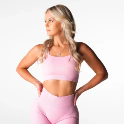 Baby Pink Empower Seamless Bra -NVGTN Store DSC04895