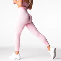 Baby Pink Digital Seamless Leggings