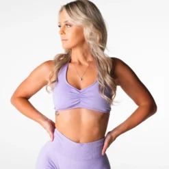 Lilac Comeback Seamless Halter Bra -NVGTN Store DSC04957