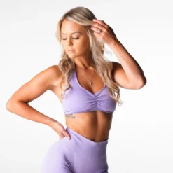 Lilac Comeback Seamless Halter Bra -NVGTN Store DSC04958